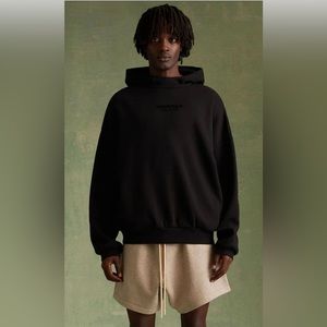 NWT Essentials Fear of God Jet Black Hoodie